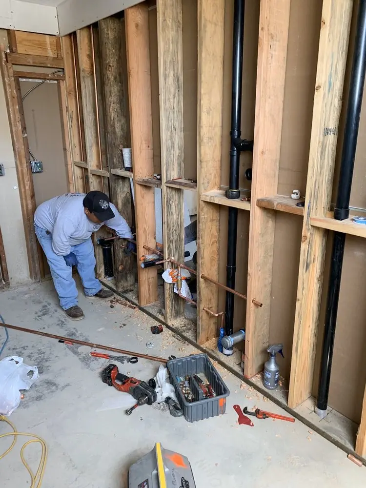 Commercial rough-in plumbing for Gas Line Repair in Greensburg